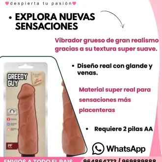 Vibrador Realistico Grueso Greedy Guy tiendas amor 