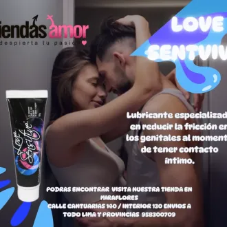 Gel Lubricante Love Sensitive recargable tiendas amor miraf