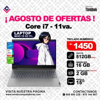 Laptop Lenovo Thinkbook 15 G2 ITL - Intel Core i7 - 11va