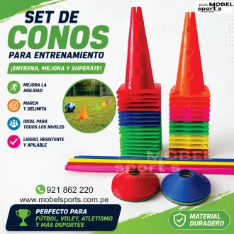 Set de conos de entrenamiento deportivo MOBEL SPORTS 