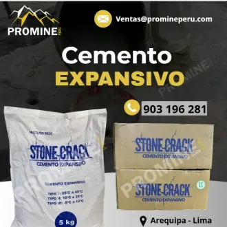Cemento Expansivo Agente Demoledor de Roca y Concreto