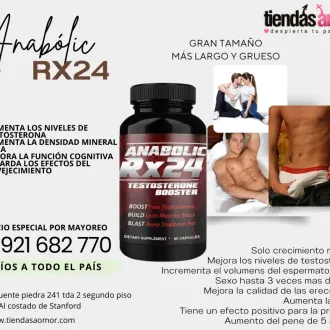 Anabólico Rx24 Aumenta los niveles de testosterona desarrol