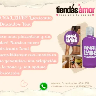 Lubricante anal con aroma y sabor Uva tiendas amor