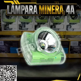 Lámparas Mineras LED 4A Recargables de Alta Iluminación
