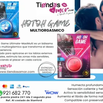 HOTGAME MULTIORGASMICO Sensación caliente y helada desarrol