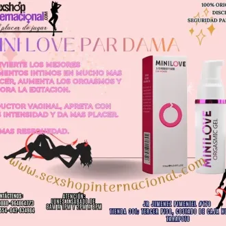 LUBRICANTE Y EXITANTE MINILOVE PARA DAMA TIENDAS EROTICAS