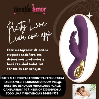 Vibrador Rabbit Liam Control a Distancia TIENDAS AMOR MIRAF
