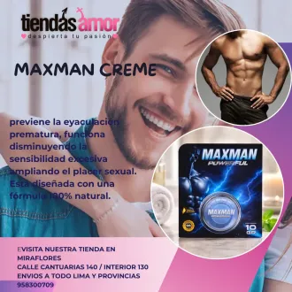 MAXMAN POWERFUL El control está en tus manos TIENDAS AMOR