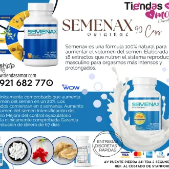 Semenax 90 cpls Aumenta el volumen del semen desarrollo del 