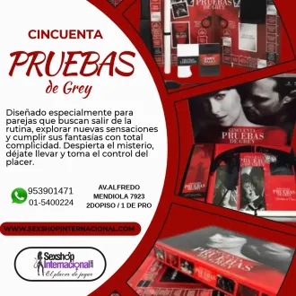 50 PRUEBAS DE GREY JUEGO EROTICO PARA PAREJA 