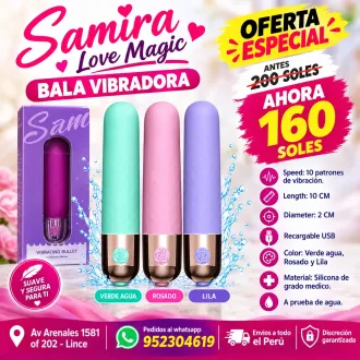 BALA VIBRADORA SAMIRA LOVE MAGIC EN SEXSHOP LINCE