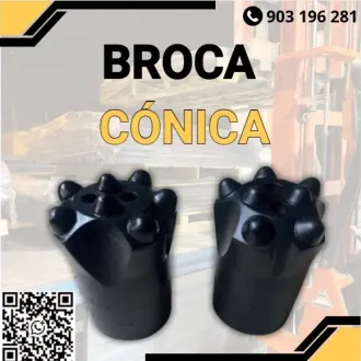 Brocas Cónicas con Botones de Carburo de Tungsteno para Roca