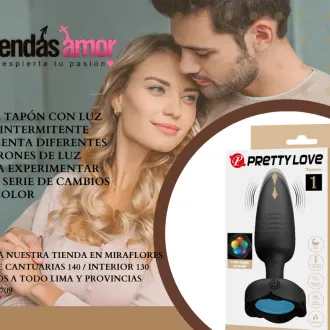 PLUG ANAL LUZ LED VIBRADOR tiendas amor miraflores