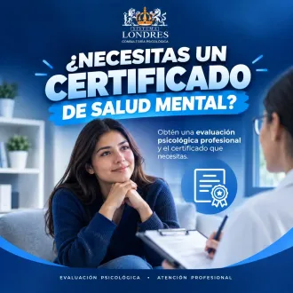 CERTIFICADO DE SALUD MENTAL - CONSULTORÍA SISTEMA LONDRES