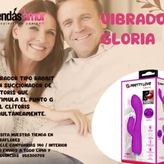vibrador gloria con 12 funciones de vibración TIENDAS AMOR 