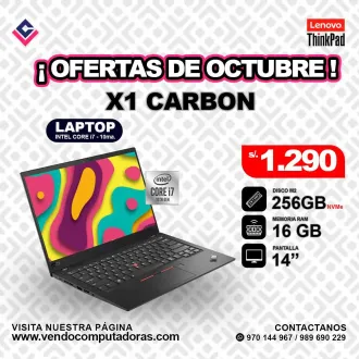 Laptop Lenovo Thinkpad X1 Carbon Intel core i7 10ma.