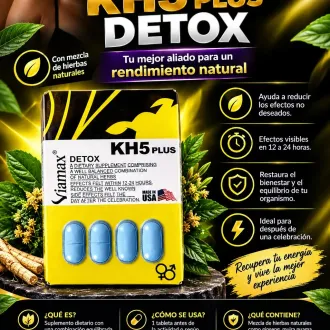 KH5 PLUS VIAMAX DETOX Vive tu intimidad con mayor confianza
