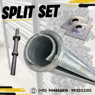 Perno Split Set para Sostenimiento de Minas Subterráneas