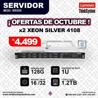 SERVIDOR LENOVO THINKSYSTEM SR530