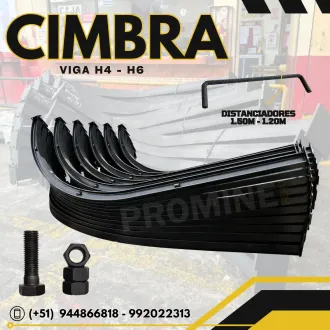 Cimbra metálica H4-H6 para minería subterránea - Lima