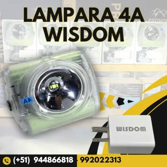 Lámpara Minera Wisdom 4A para Casco de Minería Subterránea