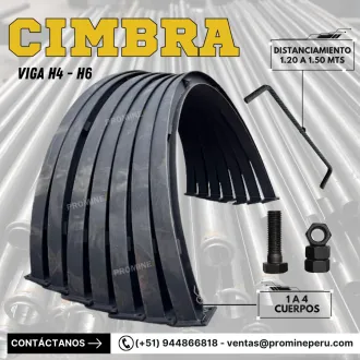 Cimbras Metálicas H4 para Sostenimiento de Minas Subterránea