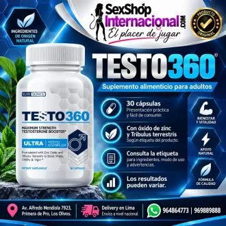 TESTO 360 POTENCIADOR DE VITALIDAD MASCULINA 969889888