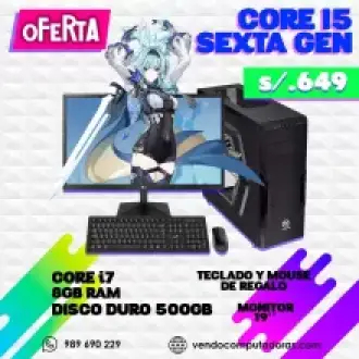 Potencia y versatilidad con Core i5 de 6ta generación Impulsa tu productividad.