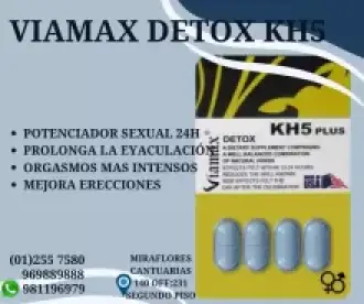 VIAMAX DETOX KH5-POTENCIADOR SEXUAL-NATURAL-SEXSHOP LIMA 971890151 