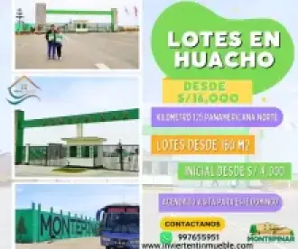 lotes con un inicial de 4000 soles a 20 minutos del mega puerto de chancay km125 de la panamericana norte