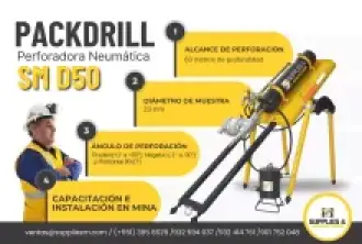 PERFORACIÓN DE ROCAS EQUIPO PACKDRILL SM D50