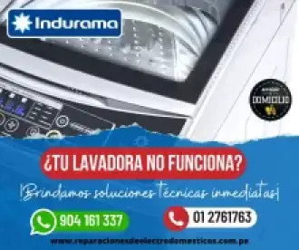 Los especialistas a domicilio en mantenimiento lavadoras indurama 904161337