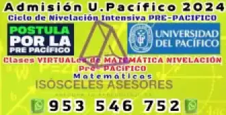 ASESORÍAS ACADÉMICAS ADMISIÓN U. PACÍFICO 2024.
