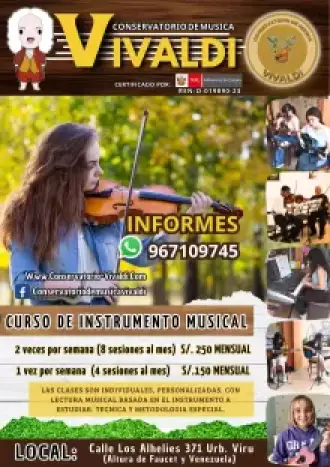 Clases de Musica piano guitarra violin flauta traversa saxo trompeta violonchelo etc