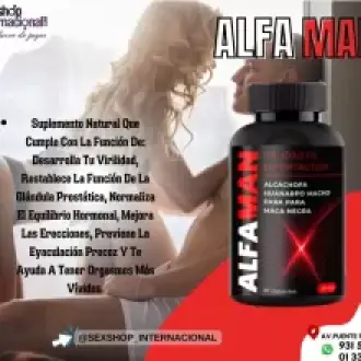 ALFAMAN MEJORA RENDIMIENTO CAMA DESARROLLO ERECCION SEXSHOP 931568025 