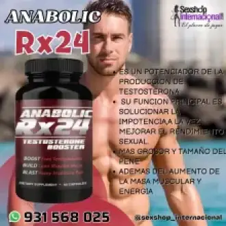 ANABÓLIC RX24 DESARROLLA MASA MUSCULARVIRILIDADTESTOSTERONA931568025