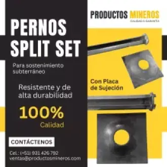 PRODUCTOS PARA MINERIA PERNOS SPLIT SET