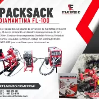 PACKSACK DIAMANTINA FL100 - MAQUINA PARA MINERIA