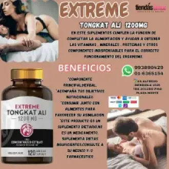Tongkat Ali Extreme un gran potenciador sexual y testosterona 
