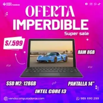 DESCUENTO EN LAPTOPS CORE i3 