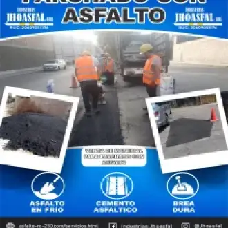 Venta de materiales para parchado con asfalto