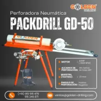 PACKDRILL PERFORADORA NEUMÁTICA UBICACIÓN DE VETAS 