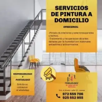 Servicio de pintado a domicilio 