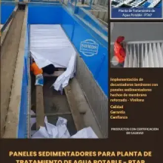PANELES DE VINILONAS PARA SEDIMENTADOR - DECANTADOR PTAP