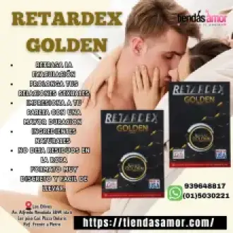 RETARDEX GOLDEN PROLONGA TUS RELACIONES SEXUALES