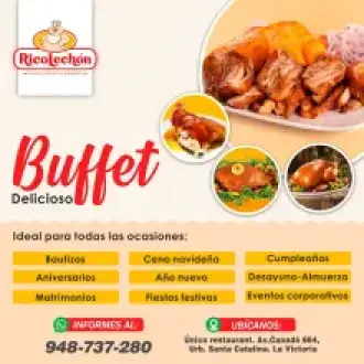 Buffet delicioso para tus Fiestas Navideñas con Ricolechon