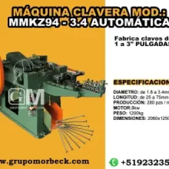 Máquinas para fabricar clavos 