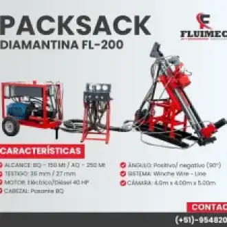 PACKSACK DIAMANTINA FL- 200 trabajos en mineria 