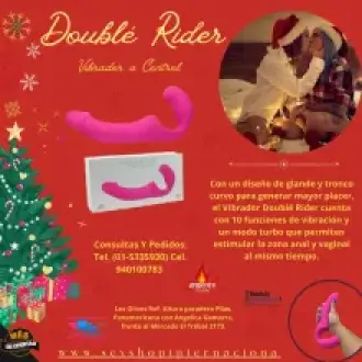 DOUBLE RIDER VIBRADOR A CONTROL REMOTO 