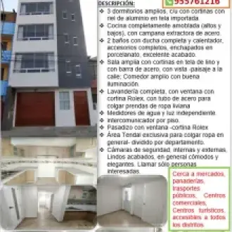 ALQUILO departamentos en estreno 
